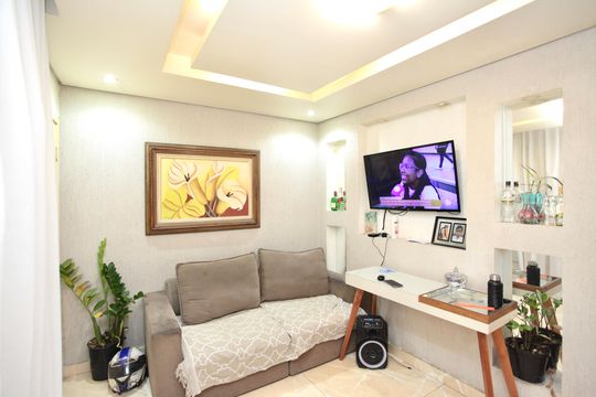 Sala de apartamento à venda com 2 quartos, 45m² em Bernardo Monteiro, Contagem
