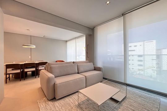 Sala de apartamento para alugar com 1 quarto, 74m² em Itaim Bibi, São Paulo
