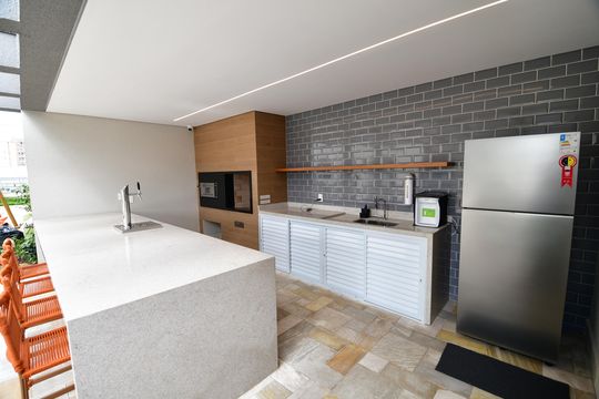 Área comum - Churrasqueira de apartamento para alugar com 2 quartos, 64m² em Jardim Proença, Campinas
