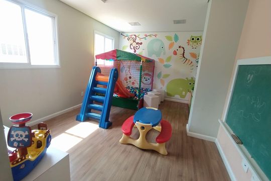 Área externa de apartamento à venda com 3 quartos, 60m² em Jardim das Maravilhas, Santo André