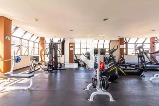 Área comum - Academia de kitnet/studio para alugar com 1 quarto, 38m² em Indianópolis, São Paulo