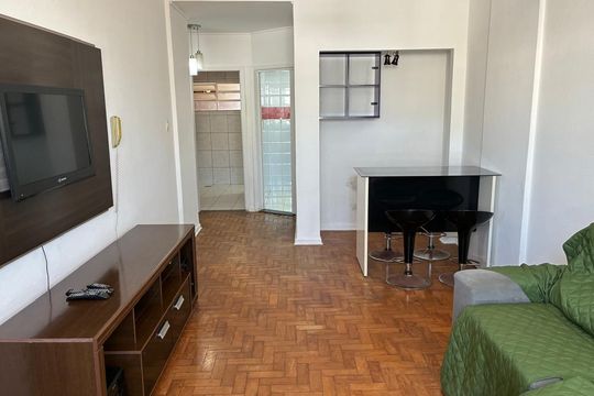 Sala de apartamento à venda com 1 quarto, 45m² em República, São Paulo