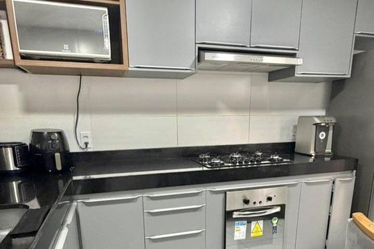 Cozinha de apartamento à venda com 2 quartos, 65m² em Fonte Grande, Contagem