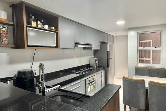 Cozinha de apartamento à venda com 2 quartos, 65m² em Fonte Grande, Contagem