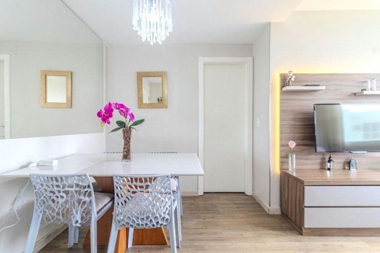 Sala de Jantar de apartamento à venda com 2 quartos, 55m² em Floresta, Porto Alegre