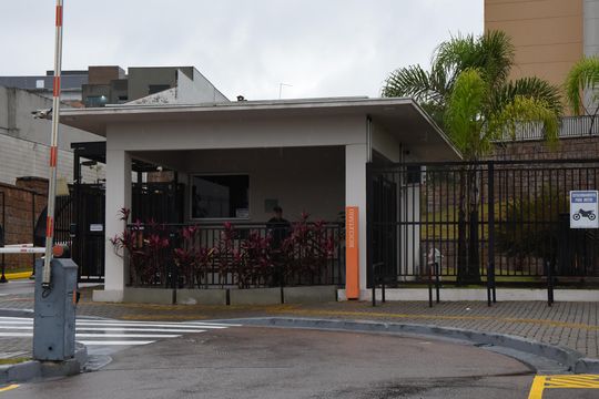 fachada da portaria de apartamento à venda com 3 quartos, 98m² em Vila Progresso, Jundiaí