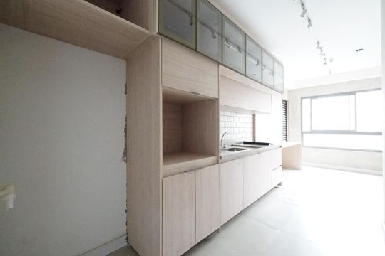 Cozinha de kitnet/studio à venda com 1 quarto, 28m² em Jardim Aurelia, São Paulo