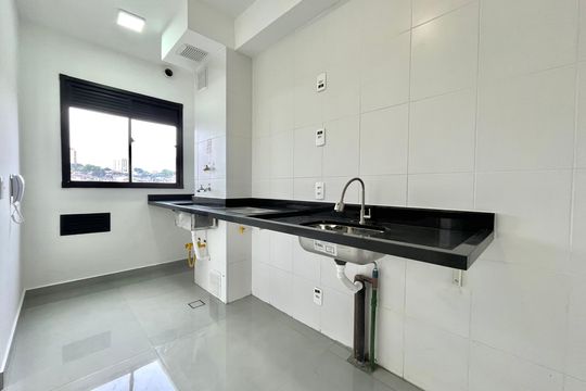 Cozinha de apartamento para alugar com 2 quartos, 38m² em Vila Paulista, São Paulo