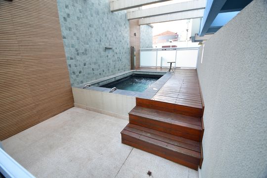 Área comum  de kitnet/studio para alugar com 1 quarto, 46m² em Centro, Campinas