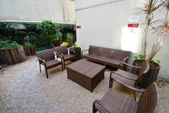 Área comum de kitnet/studio para alugar com 1 quarto, 46m² em Centro, Campinas