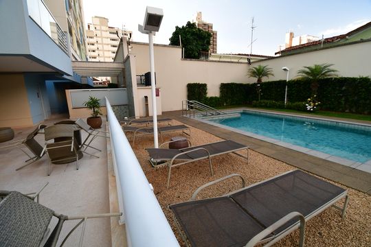 Área comum - Piscina de kitnet/studio para alugar com 1 quarto, 46m² em Centro, Campinas