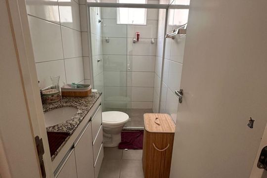 Banheiro de apartamento para alugar com 2 quartos, 56m² em Jardim Sao Sebastiao, Hortolândia