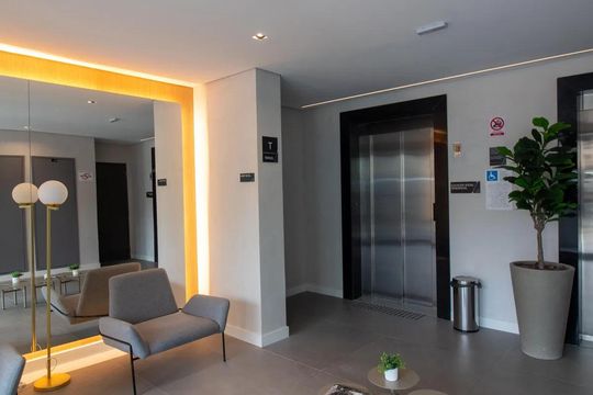 Área externa de apartamento à venda com 1 quarto, 38m² em Brooklin, São Paulo