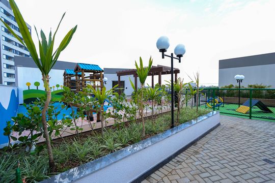 Área comum de apartamento à venda com 2 quartos, 55m² em Caiçaras, Belo Horizonte