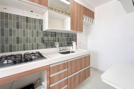 Cozinha de apartamento para alugar com 2 quartos, 46m² em Nova Petrópolis, São Bernardo do Campo