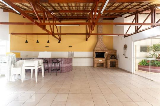 Área comum - Churrasqueira de apartamento para alugar com 2 quartos, 46m² em Nova Petrópolis, São Bernardo do Campo
