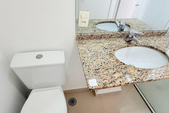 Banheiro suite  de apartamento para alugar com 2 quartos, 70m² em Jardim Portugal, São Bernardo do Campo
