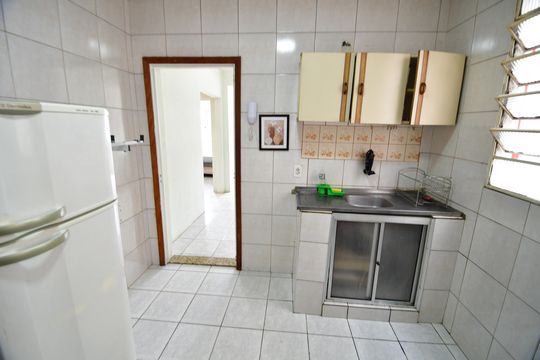 Cozinha de apartamento à venda com 2 quartos, 45m² em Vila Industrial (campinas), Campinas