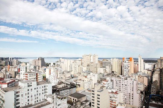 Área Comum - Terraço 2 Vista de apartamento para alugar com 3 quartos, 90m² em Centro Histórico, Porto Alegre