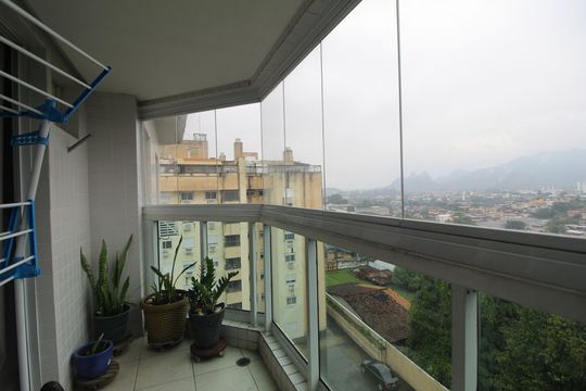Sala - Varanda de apartamento para alugar com 3 quartos, 75m² em Taquara, Rio de Janeiro