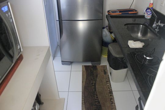 Cozinha  de apartamento à venda com 2 quartos, 44m² em Vila Bremen, Guarulhos