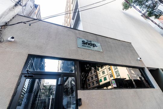 Fachada de apartamento para alugar com 1 quarto, 20m² em Bela Vista, São Paulo