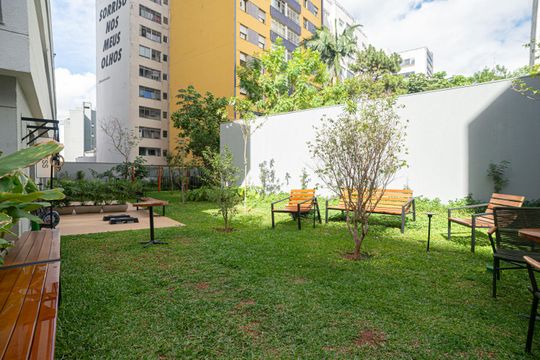 Área comum de apartamento para alugar com 1 quarto, 42m² em Cerqueira César, São Paulo