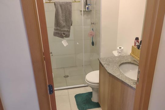 Banheiro de apartamento para alugar com 2 quartos, 32m² em Vila Monte Alegre, São Paulo