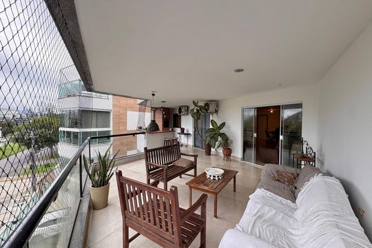Varanda de apartamento para alugar com 3 quartos, 132m² em Recreio dos Bandeirantes, Rio de Janeiro