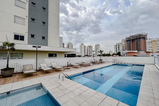 Área comum - Piscina de apartamento para alugar com 2 quartos, 65m² em Tatuapé, São Paulo