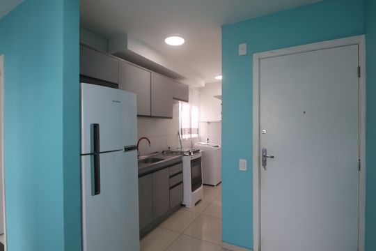 Cozinha e Área de Serviço de apartamento para alugar com 2 quartos, 44m² em Estância Velha, Canoas