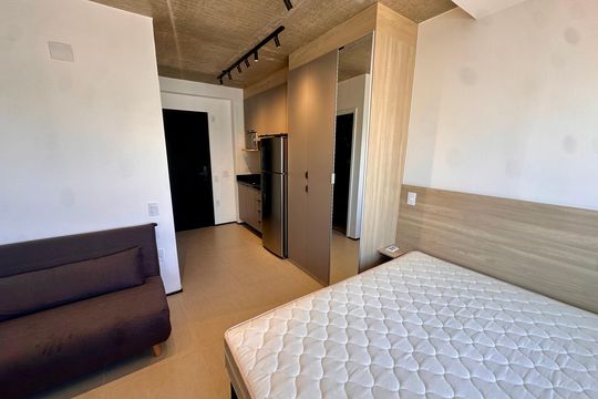 Studio de kitnet/studio para alugar com 1 quarto, 27m² em Jardim das Acacias, São Paulo
