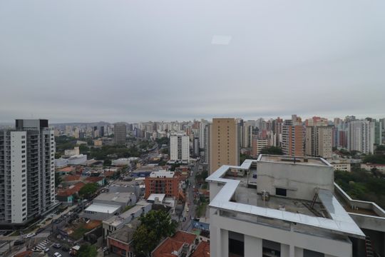 Vista da Varanda Gourmet de apartamento à venda com 3 quartos, 105m² em Jardim, Santo André