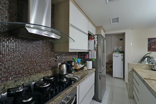 Cozinha de apartamento à venda com 3 quartos, 105m² em Jardim, Santo André