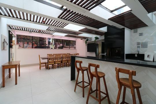 Área Comum - Churrasqueira de apartamento à venda com 3 quartos, 105m² em Jardim, Santo André