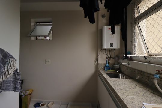 Área de Serviço de apartamento à venda com 3 quartos, 105m² em Jardim, Santo André