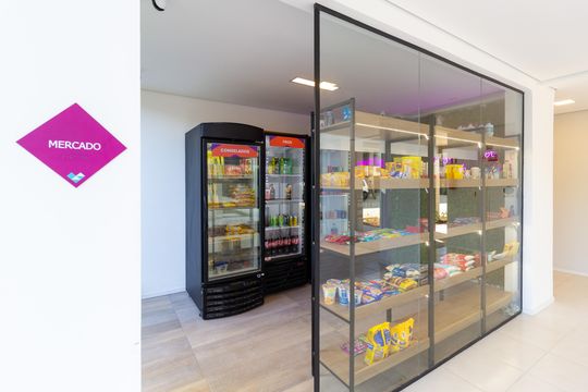 Área comum - Mercado de apartamento à venda com 1 quarto, 24m² em Água Branca, São Paulo