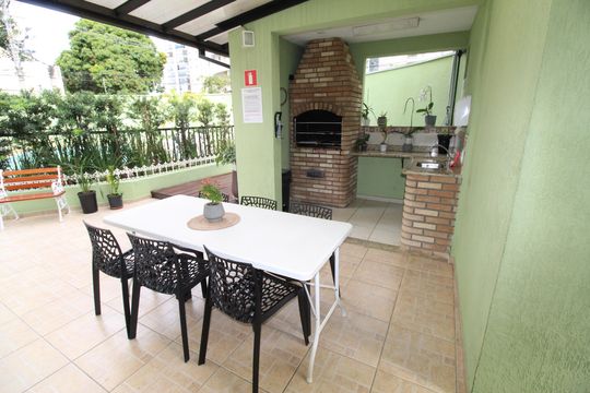 Área comum - Churrasqueira de apartamento para alugar com 1 quarto, 45m² em Parque Residencial Aquarius, São José dos Campos
