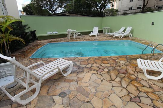 Área comum - Piscina de apartamento para alugar com 1 quarto, 45m² em Parque Residencial Aquarius, São José dos Campos