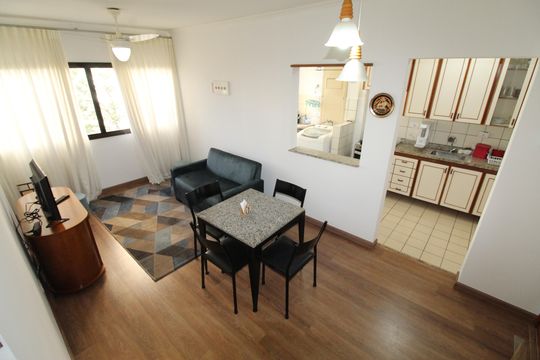 Sala de apartamento para alugar com 1 quarto, 45m² em Parque Residencial Aquarius, São José dos Campos