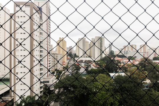 Varanda - Vista de apartamento para alugar com 3 quartos, 125m² em Chácara Santo Antônio (zona Leste), São Paulo