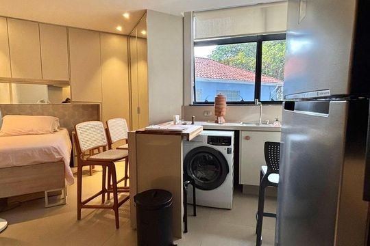 Cozinha de kitnet/studio à venda com 1 quarto, 32m² em Centro, Belo Horizonte