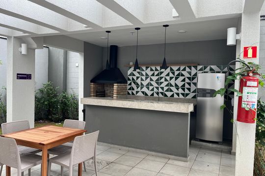 Área comum - Churrasqueira de apartamento para alugar com 2 quartos, 38m² em Lapa de Baixo, São Paulo