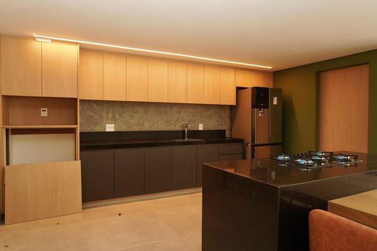 Área comum - Espaço Gourmet de kitnet/studio à venda com 1 quarto, 45m² em Cruzeiro, Belo Horizonte