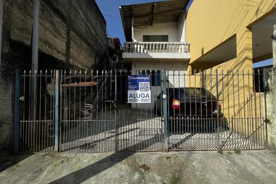 Fachada+Placa de casa para alugar com 3 quartos, 77m² em Parque Santa Rita, São Paulo