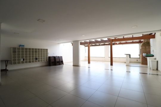 Área comum - Salão de festas de apartamento para alugar com 2 quartos, 55m² em Aclimação, Uberlândia