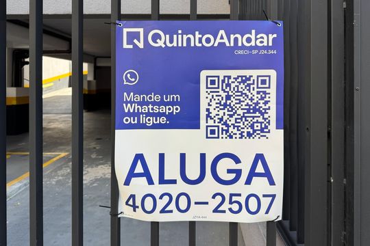 Placa  de apartamento para alugar com 1 quarto, 55m² em Centro, São Bernardo do Campo