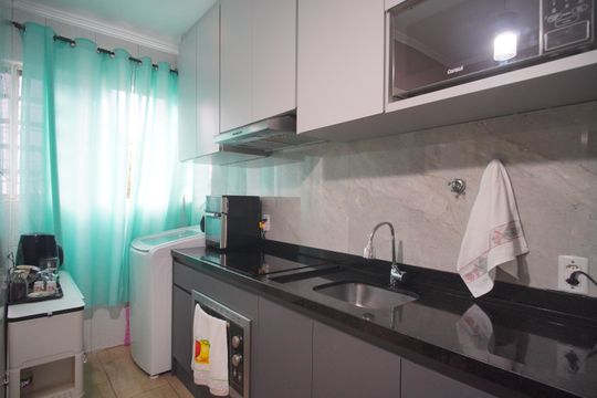 Sala/Cozinha de apartamento à venda com 2 quartos, 38m² em Canudos, Novo Hamburgo