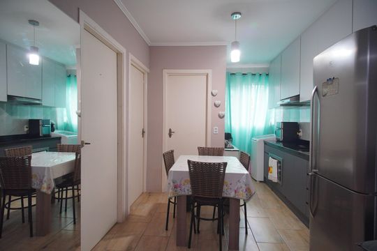 Sala/Cozinha de apartamento à venda com 2 quartos, 38m² em Canudos, Novo Hamburgo