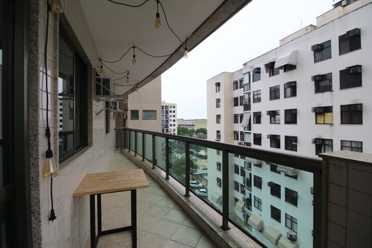 Sala - Varanda de apartamento à venda com 2 quartos, 69m² em Barra Olímpica, Rio de Janeiro